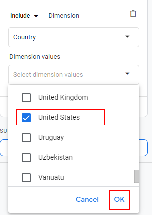 ‘Dimension values’.2