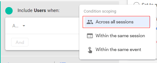 'Condition scoping’