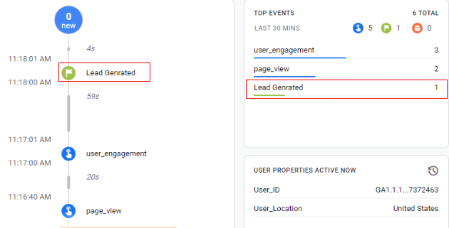 conversion event<debugview