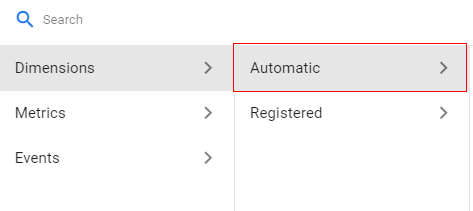 Dimensions’ <‘Automatic’.