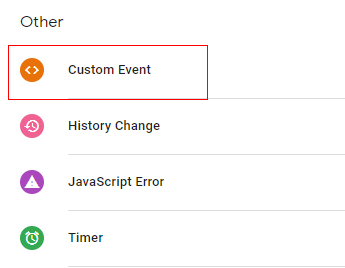 Custom event