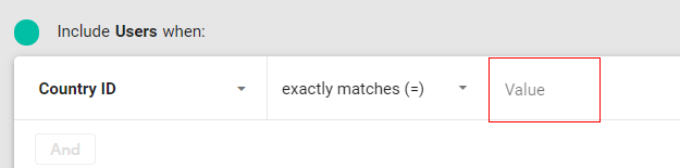 'Value’ < dimension value.