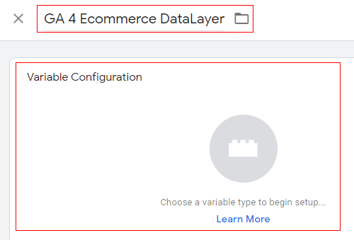 Variable configuration