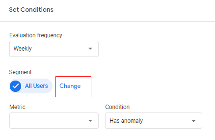set conditions <all users
