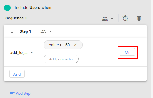 sequences < OR’ Logic and ‘AND’ logic,