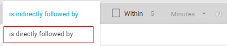 'is directly followed by'1