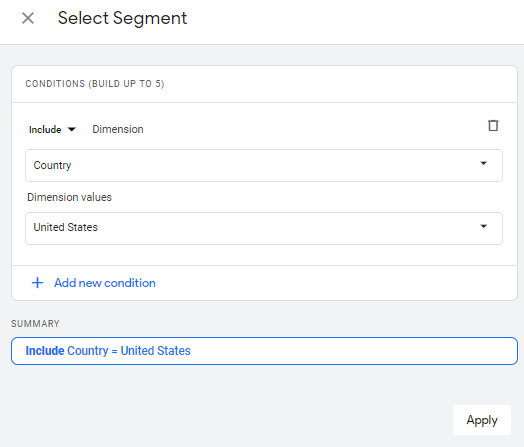 select segment look