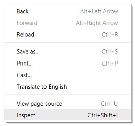 navigate < inspect