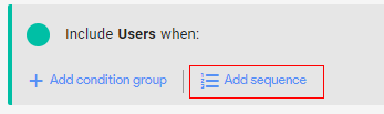 'Add Sequence’.