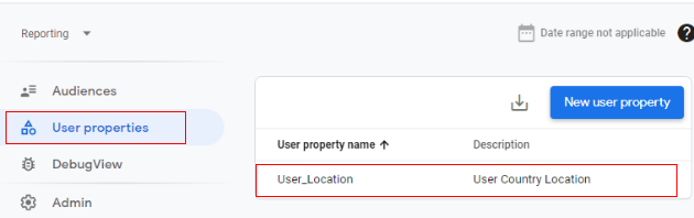 successfully created<‘User properties’