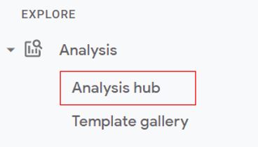  ‘Analysis Hub’.