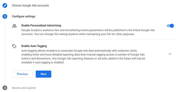 ‘Personalized Advertising’ and ‘Auto-Tagging’.