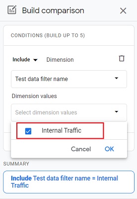 Build comparison<Internal Traffic’