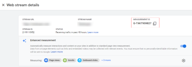 GA4<scroll tracking<data stream<admin