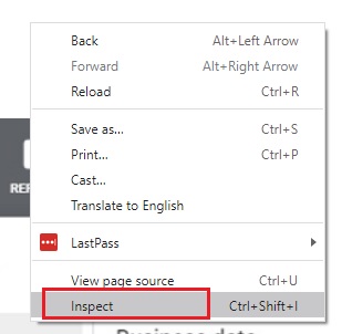 Google Analytics 4.<‘Inspect'