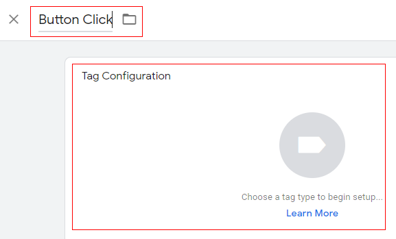 ‘Tag configuration’.