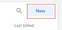 ‘New’ button to create a new tag: