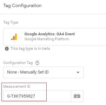 GA4<tag configuration