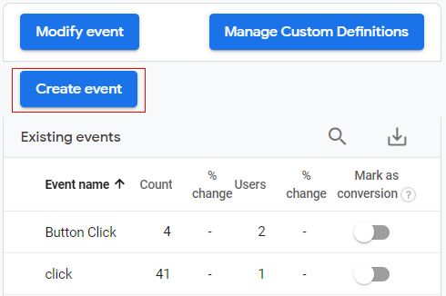 GA4<create events