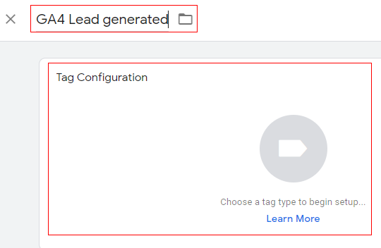 GTM<Tag configuration