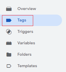 Google Tag  Manager<'Tags'