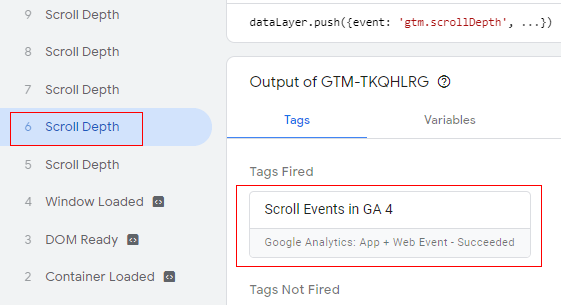 Ga4 <scroll tracking<scroll depth >preview