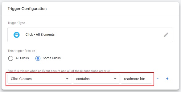 set  trigger condition: